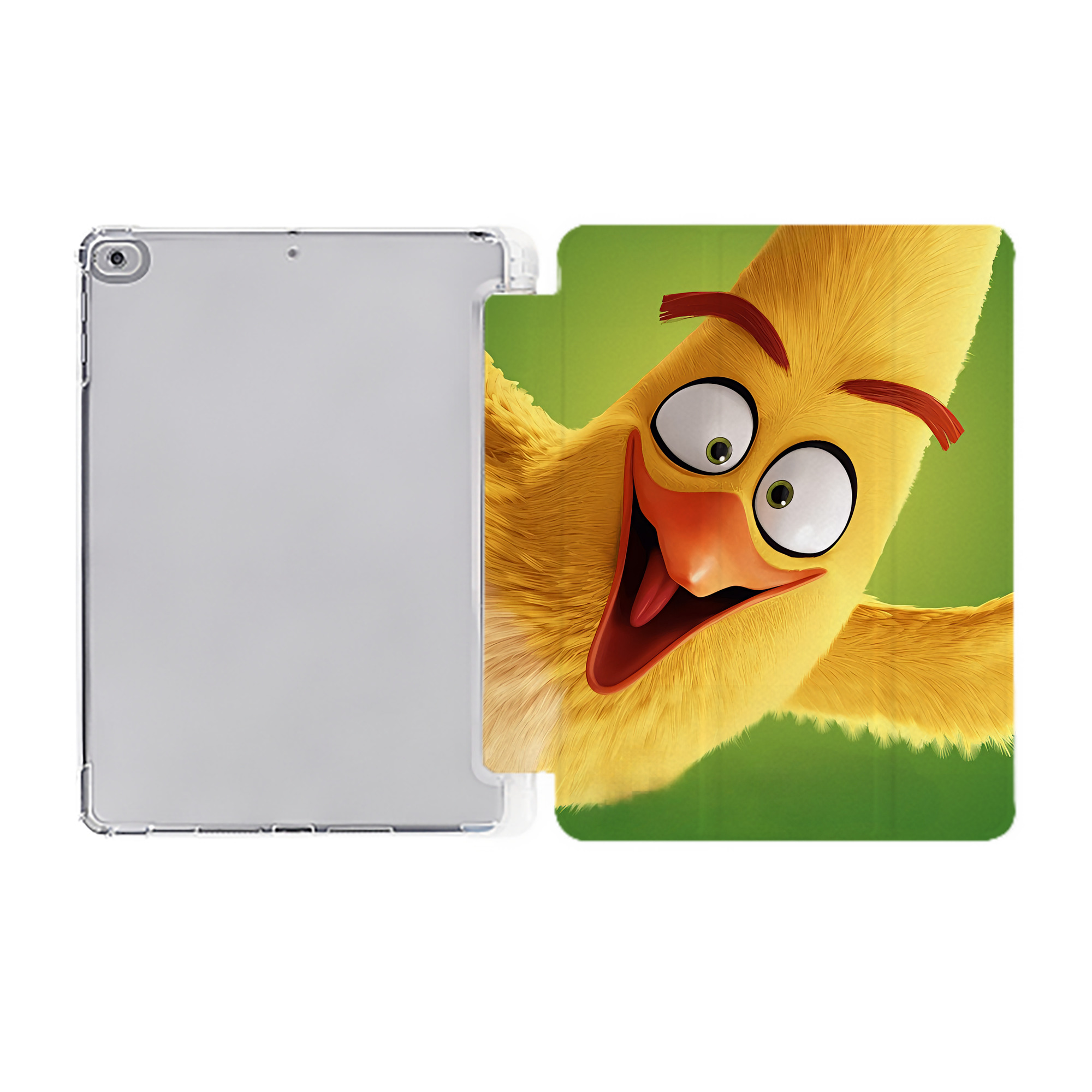 （画像用） Angry Birds アングリーバード IPad ケース ペン収納付き 三つ折りスタンド PUレザー×シリコン 対応機種9.5/10.5/10.9インチ